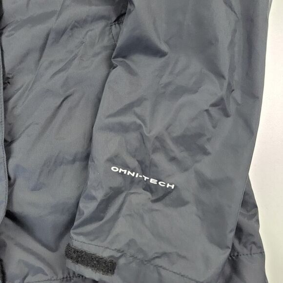 Columbia Omni-tech Hooded Rain Jacket Black Full Zip Women's Sz XS Outdoor - Picture 2 of 15